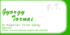 gyorgy tornai business card